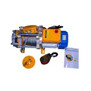 Лебедка электрическая  300/600кг  40/20м с канатом 220В алюминиевый корпус TOR KCD (TSA)