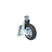 Колесо поворотное усиленное резина SRCB 63 160 мм с тормозом