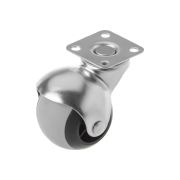 Колесо мебельное поворотное резиновое SCmg 25 50 мм