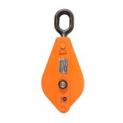 Блок монтажный однорольный с  ушком TOR 1 т с откидной щекой