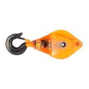 Блок монтажный однорольный с  крюком TOR 1 т с откидной щекой